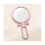 10X Handheld Magnifier, Double Sided Folding Makeup Mirror, Portable Adjustable Handle (Pink) 2