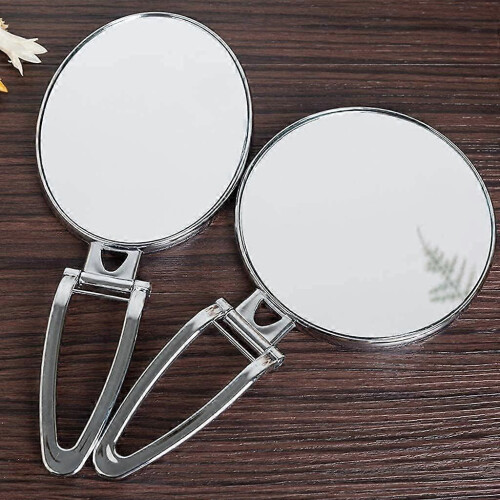 Compact 20cm Double-Sided Folding Makeup Mirror for Salon & Makeup 1