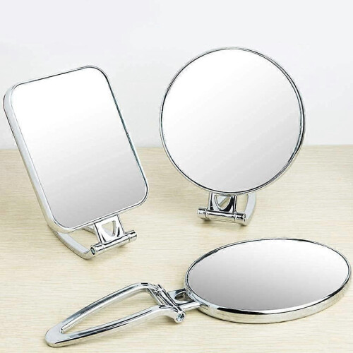 Compact 20cm Double-Sided Folding Makeup Mirror for Salon & Makeup 2
