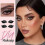 SilverEyelash Adjustable Quick Eye Makeup Stickers & Eyeshadow Combo Reusable False Eyelashes for Beginners 3