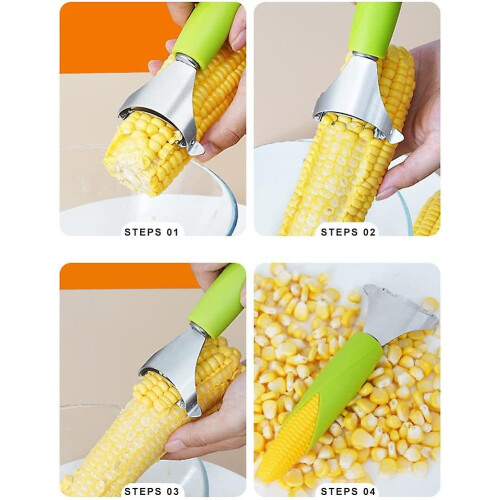 2 Corn Peeler Corn Cob Stripper Kernel Remover Tool 2