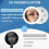 BK40 Rechargeable Touch Control Magnifying Mirror with Suction Cup, Portable Vanity Makeup Tool 4