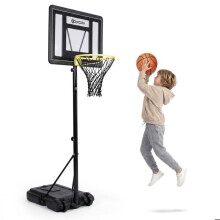 Panier de basket - HYPERMOTION - Hypermotion - Hauteur réglable 165-215 cm - Panneau transparent 82x58 cm - Base 25 L