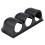 Black Universal 3 Gauge Dash Mount 2