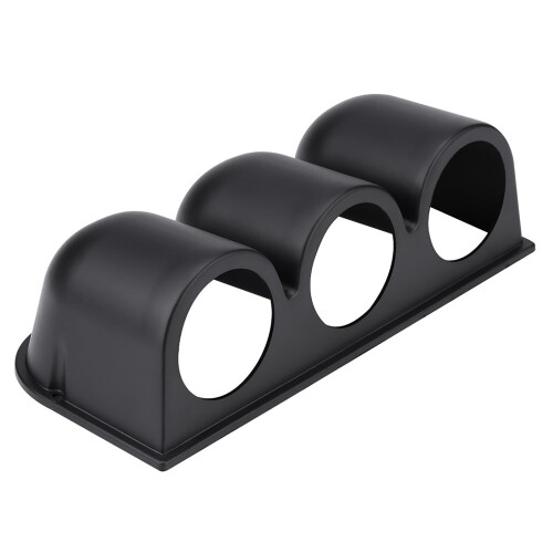 Black Universal 3 Gauge Dash Mount 1