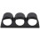 Black Universal 3 Gauge Dash Mount 9