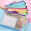 A4 Plastic Wallets File Folder Zip Lock Bags Document Wallet File Zipper Bags fo 2