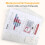Umriox Clear Plastic Wallets-20 Pack A4 Plastic Folders Document Wallets File Envelope Popper Wallets with Label Pocket and Snap Button for School, H 5