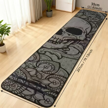 Dart Mat with Throw Line - Non-Slip Darts Floor Mat for Steel Tip and Soft Tip, Oche Mat with Official Tournament