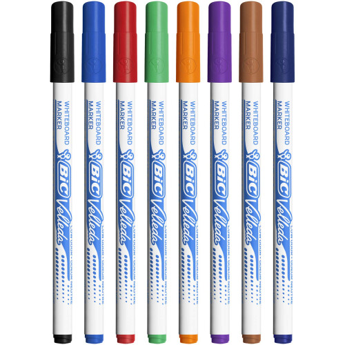 BIC BIC Velleda 1721 Whiteboard Pens - Assorted Colours, Classpack of 72 1