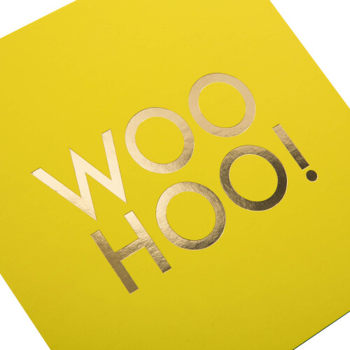 Hallmark Congratulations Card - Contemporary Foil Text Design 2