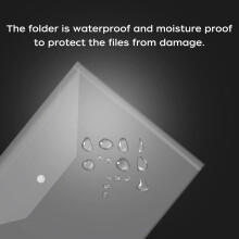 JIKIOU Plastic Wallets A4 Clear Folders Document Files Popper Wallets with Button 30 Pack, A4 Clear Plastic Wallet with Label Pocket for School and O