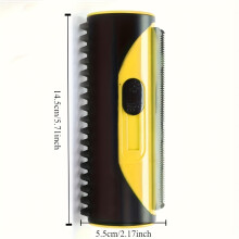 (Yellow, 1pcs) Pet Brush, Suitable for Dogs, Cats and Horses, Grooming and Detangling Pet Brush - Pet Hair Remover