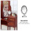 Miniature Mirror Decor Mini Tabletop Cosmetic Mirror for Home 3