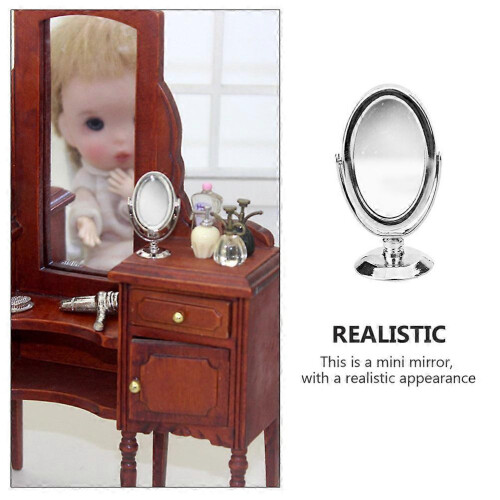 Miniature Mirror Decor Mini Tabletop Cosmetic Mirror for Home 2