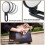 White Portable 5X Magnifying Mirror, Folding Double Sided Handheld for Makeup & Oral Inspection 3