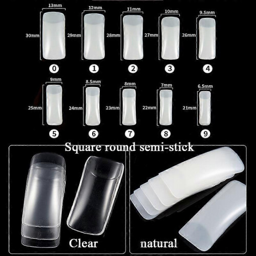 Natural Semi-Post Manicure Tool Set, Fingernail Cut Kit 1