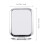 Double Sided Square Magnifying Makeup Mirror, Silver Tabletop Mirror 2