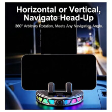 Suporte Magnético para Celular no Carro com Luz RGB para Todos Os Smartphones