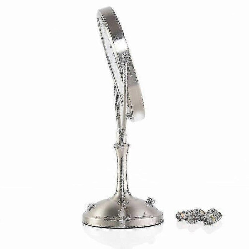 Miroir cosmétique de bureau LED double face de 8 pouces, luminosité réglable 1