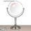 Miroir cosmétique de bureau LED double face de 8 pouces, luminosité réglable 4