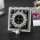 1PC Small Square Metal Mirror Pearl Pendant Double-Sided Makeup Mirror 3
