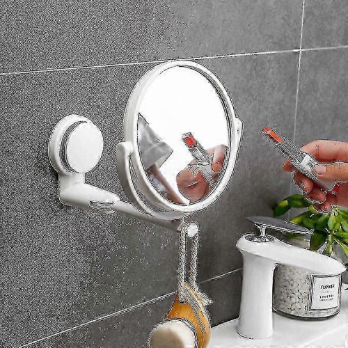 360 Adjustable Suction Cup Wall Mounted Bathroom Mirror, Double Sided Desktop Makeup Mirror 1