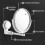 360 Adjustable Suction Cup Wall Mounted Bathroom Mirror, Double Sided Desktop Makeup Mirror 3