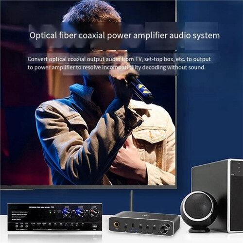 5.3 Receiver Transmitter Coaxial Optical Bypass Digital to Analog Audio Converter PC-USB Headphone Amp 2