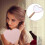 Hand Held Heart Shape Pink Glass Mirror 4