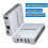 Extensor KVM Compatível com  1080P Via Ethernet RJ45 CAT5E/6 de 60 M com Suporte para Mouse e Teclado, Plugue UE 6