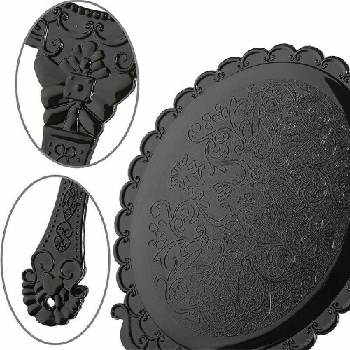 Vintage Oval Hand Mirror with Handle, Vanity Makeup Mirror, Travel Mirror Style 1 2