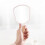 White 25x12.5x2.2cm Solid Wood Handheld Makeup Mirror, 3-Piece Set 5