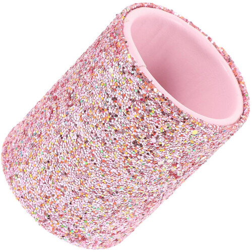 Pink 9x7.2x7.2cm Dustproof Makeup Brush Storage Container 1