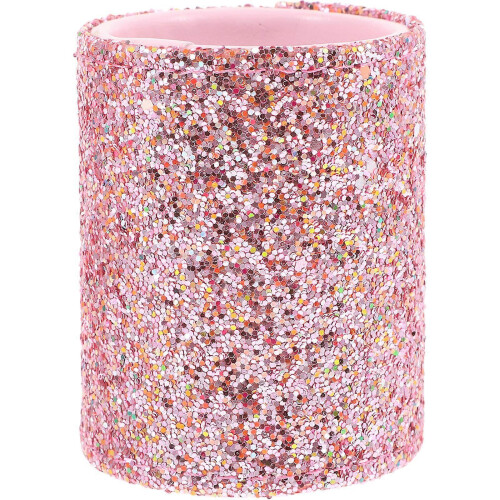 Pink 9x7.2x7.2cm Dustproof Makeup Brush Storage Container 2