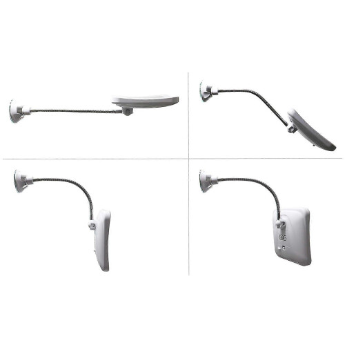 5X LED Magnifying Mirror, Suction Cup Gooseneck, Cordless 360 Swivel, Diffused Light 1