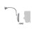 5X LED Magnifying Mirror, Suction Cup Gooseneck, Cordless 360 Swivel, Diffused Light 4