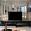 Black 10pcs Long Rectangle Bar Mirror Wall Sticker, Removable Acrylic TV Background Decal 2