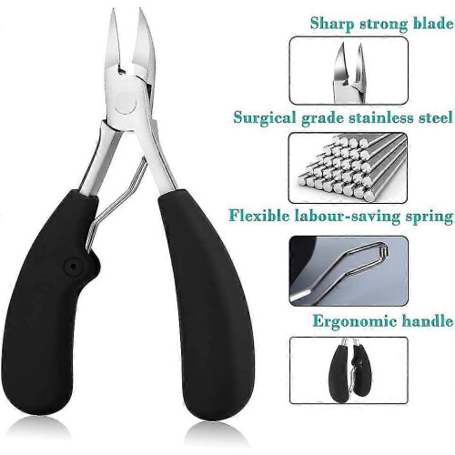 Precision Nail Clipper & Trimmer for Thick, Ingrown Toenails 2