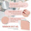Miroir compact en cuir PU avec étui 3