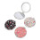 Assorted Color 7x7cm Compact Pocket Makeup Mirror Portable Cosmetic Accessory 2