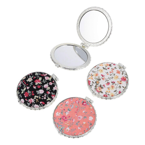 Assorted Color 7x7cm Compact Pocket Makeup Mirror Portable Cosmetic Accessory 1