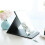 Mirror Foldable Leather Makeup Mirror Portable Vanity Desktop Thickened HD Princess 3