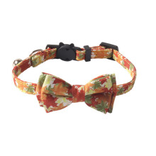 (StyleB)Neu Haustierhalsband Thanksgiving Elemente Ahornblatt Kürbis Serie Halsband Katze