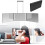 Hanging 3-Way Foldable LED Makeup Mirror - Black 3