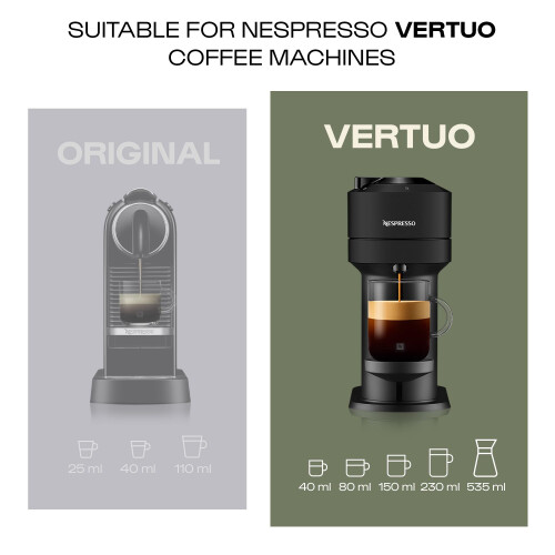 Nespresso Nespresso Vertuo Coffee pods  30 Melozio decaffeinated capsules 3 slee 1