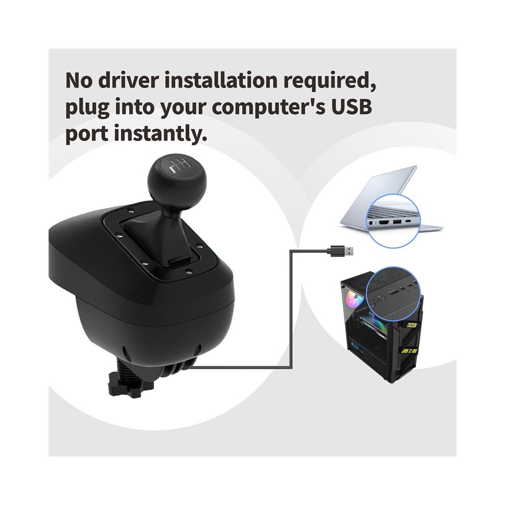 Pc Gaming Steering Wheel H Shifter Pc, H Gears Usb Simulator For G29 G27 G25 G920 T300rs/ 4712970315294