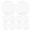 White 5x5x0.1cm 10pcs Small Mirror Sheets for Makeup, Crafts & DIY 4