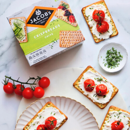 JACOB'S Crispbreads Chive Crackers 5 x 38g, 190g 2