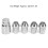 4x M12x1.5 Wheel Nut Locks 32mm Height 4